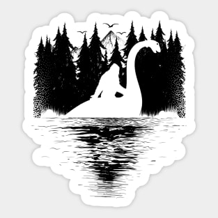 Bigfoot Loch Ness Monster Sticker